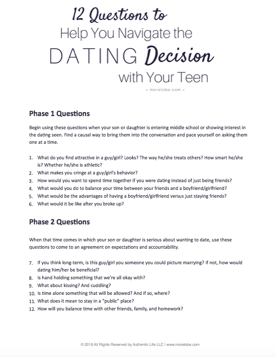 Teen Dating Questions 87