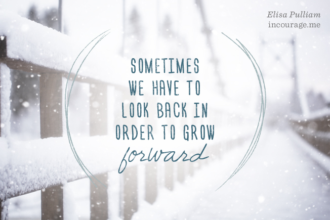 Sometimes we have to look back to grow forward.
