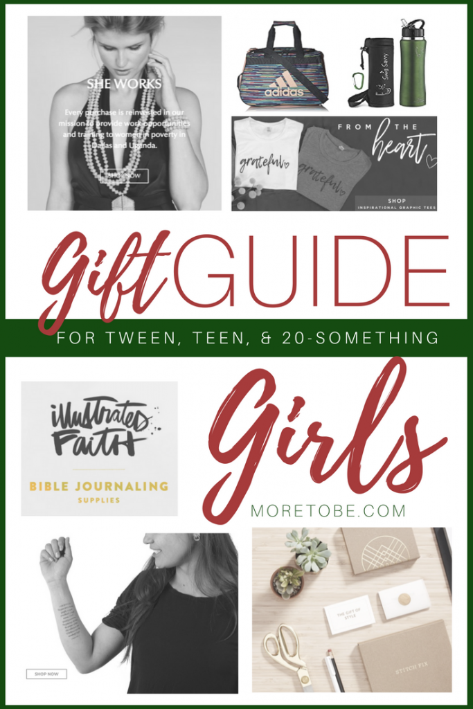 Christmas Gift Guide for Tween, Teen, and 20-Something Girls