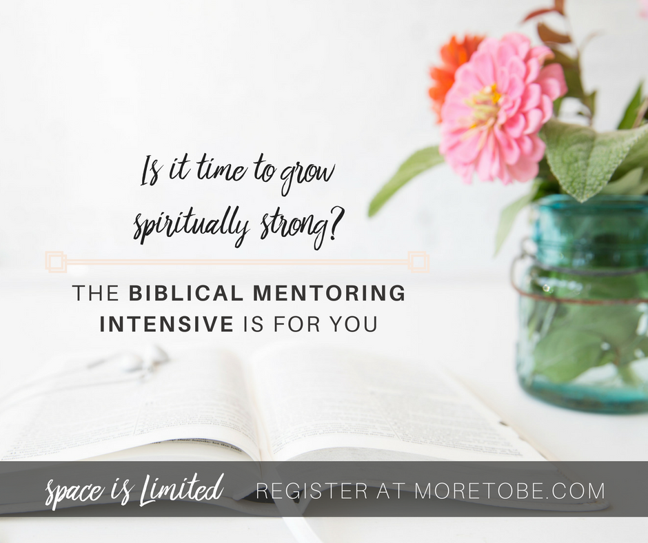 Biblical Mentoring Intensive for Spiritual Growth and Life Purpose