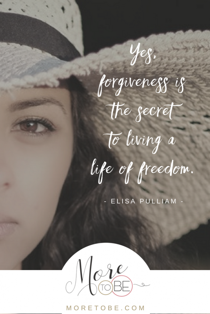 Yes, forgiveness is the secret to living a life of freedom.