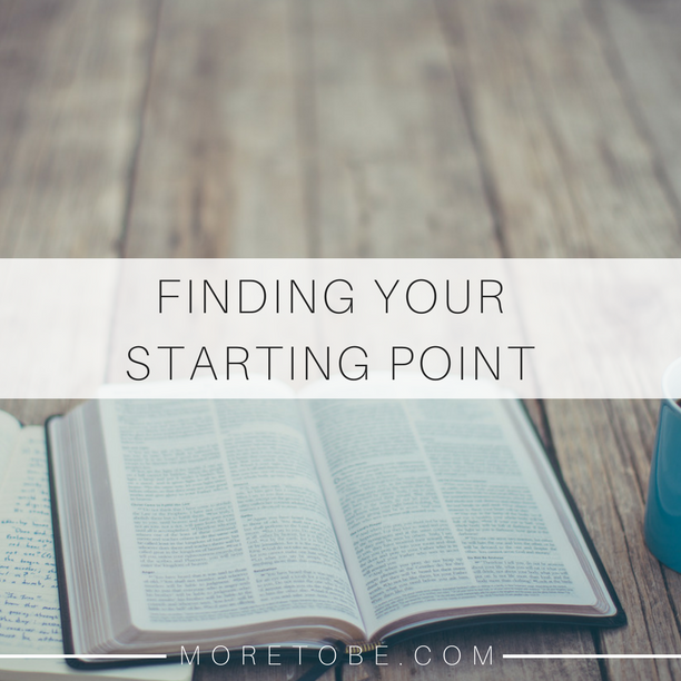 Finding Your Starting Point