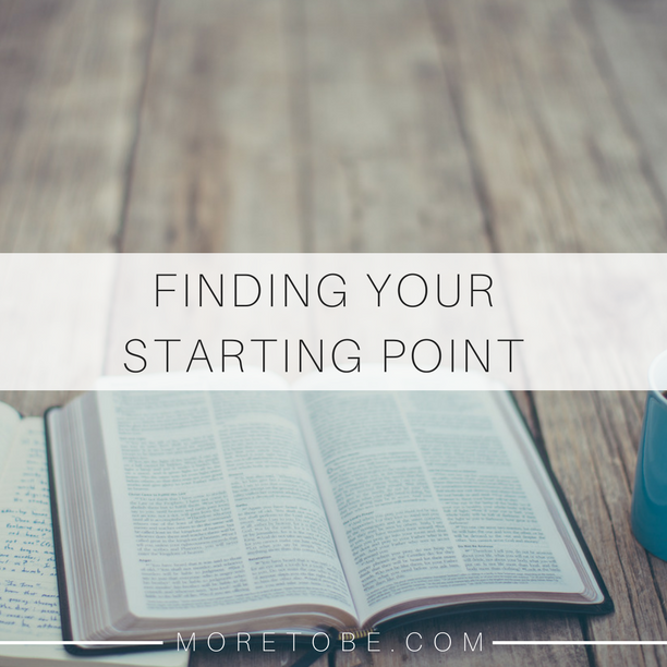 Find Your Starting Point More to Be