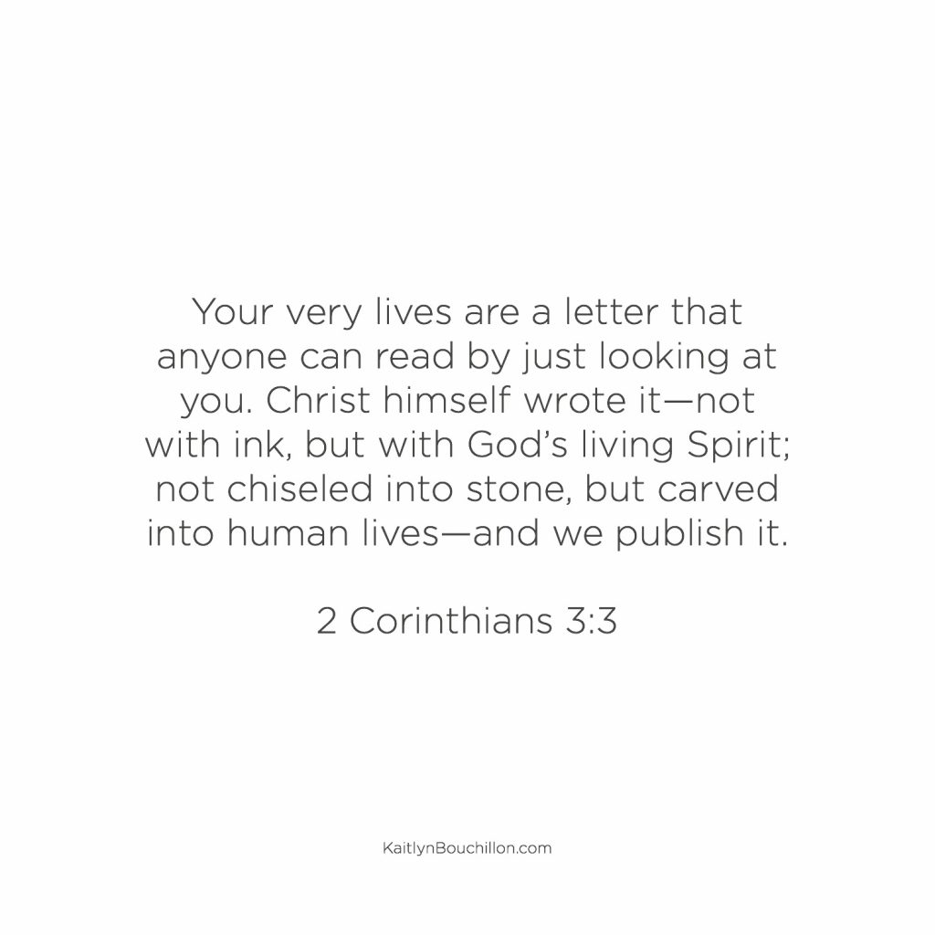 2 Corinthians 3:3