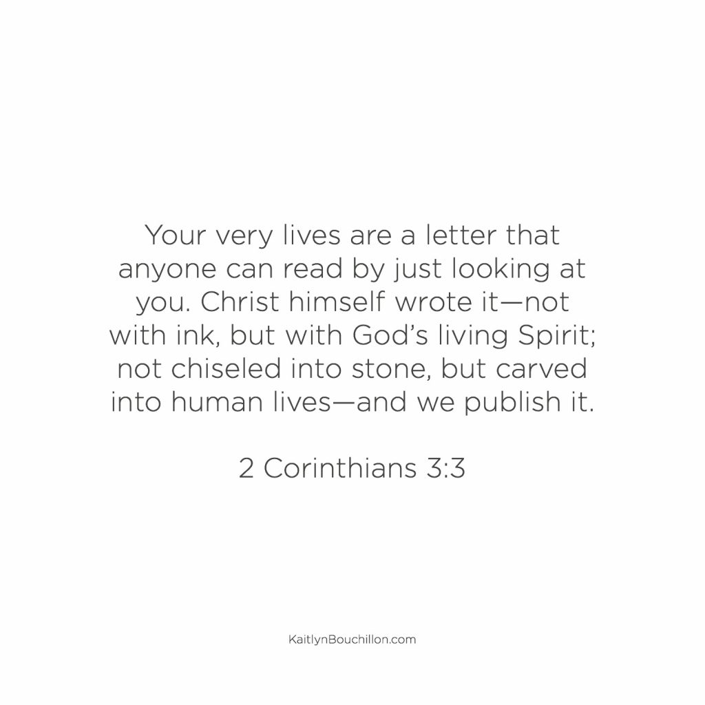 2 Corinthians 3:3