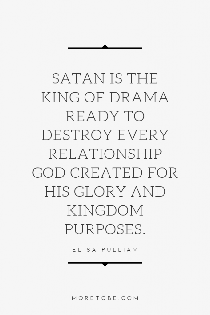 Satan was busy writing the story in my head according to his own agenda.