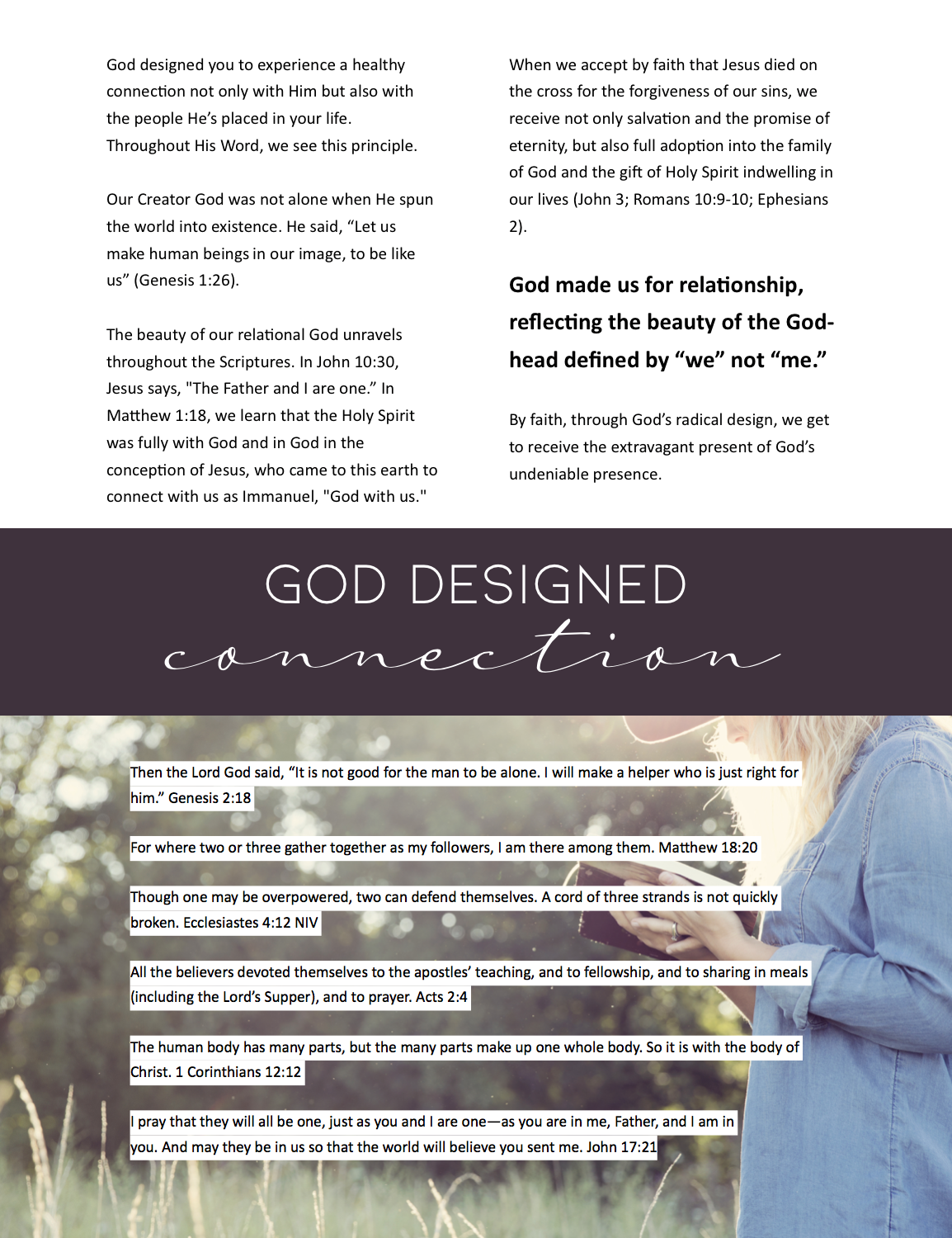 God Designed Connection